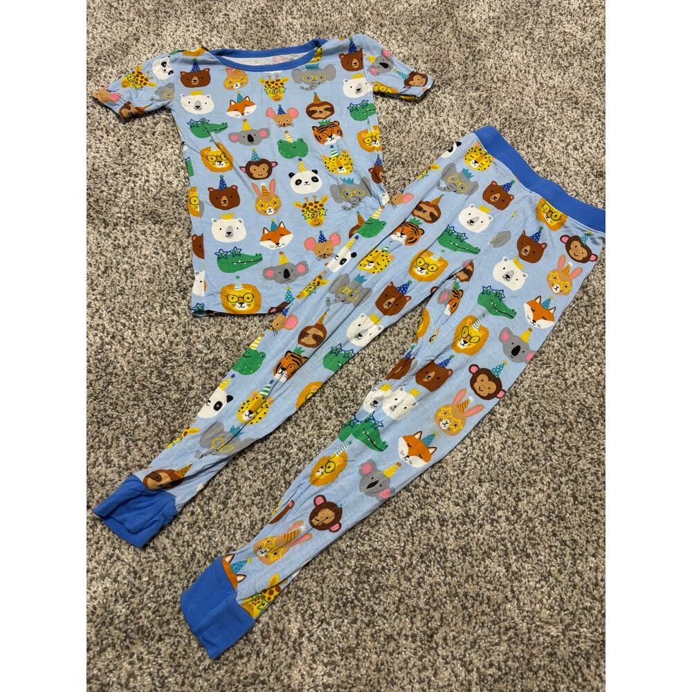 Little Sleepies Blue Party Pals Two-Piece Pajama Set, Size 4T